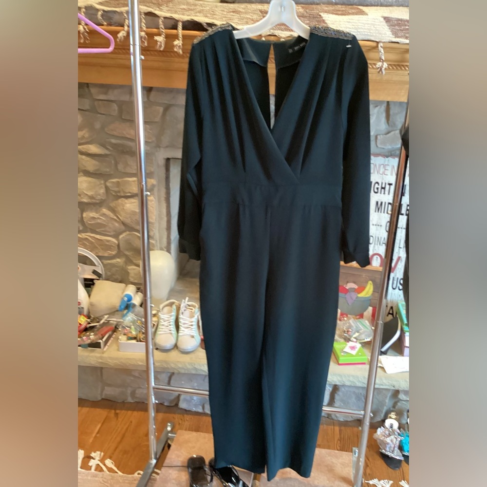 Zara Basic Collection.Black One Piece Beaded Romp… - image 2